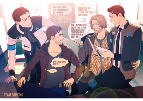 lusciouswhiteflame:Hankcon + 900gavinTeam briefing chaos