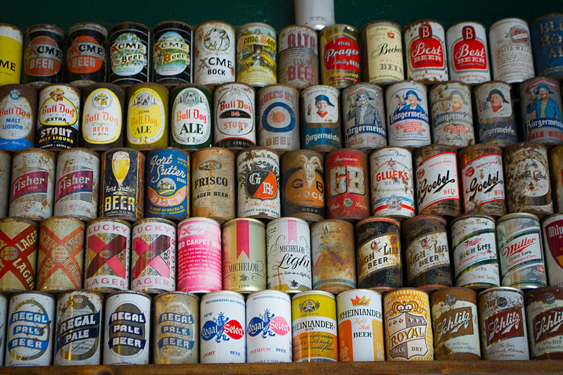 The Watch Glass - A collection of rare beer cans (Visitor7/Wikimedia...