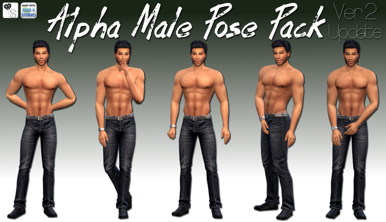 Sweet Sorrow Sims Alpha Male Pose Pack Ver 2