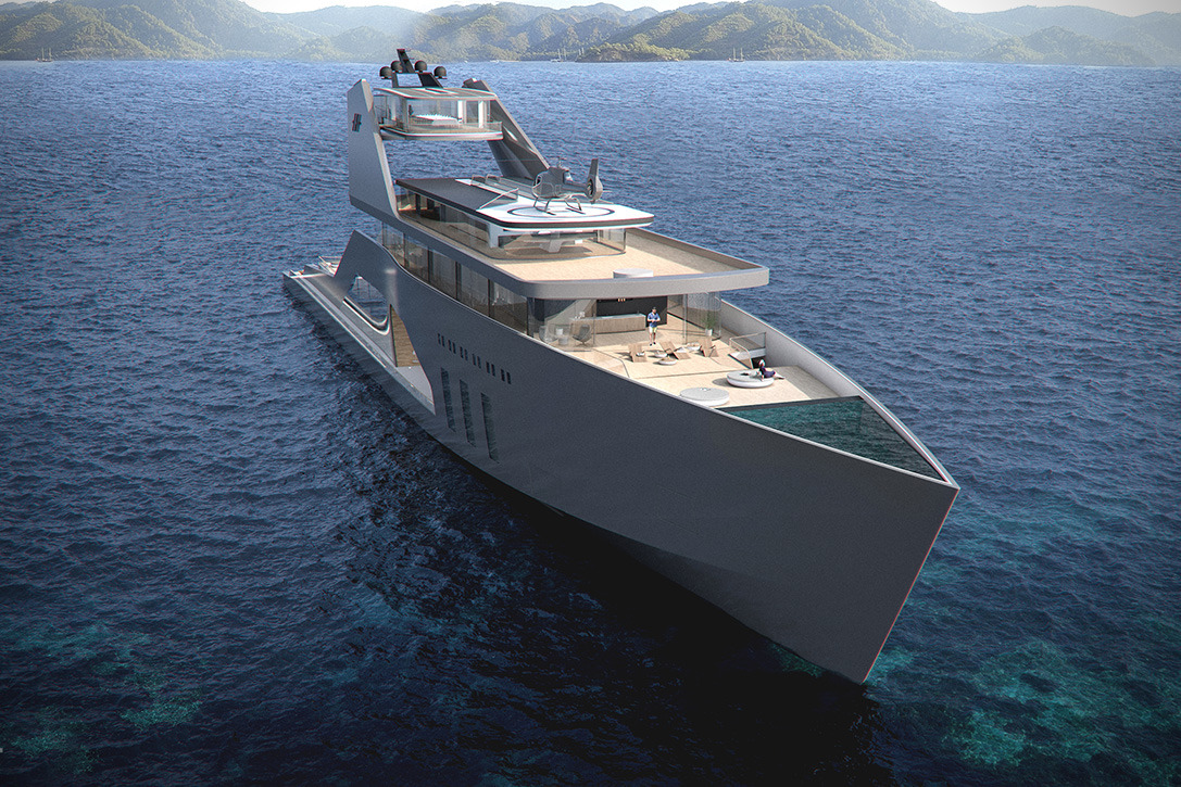 108m Hybrid Mega Yacht By Hareide Design