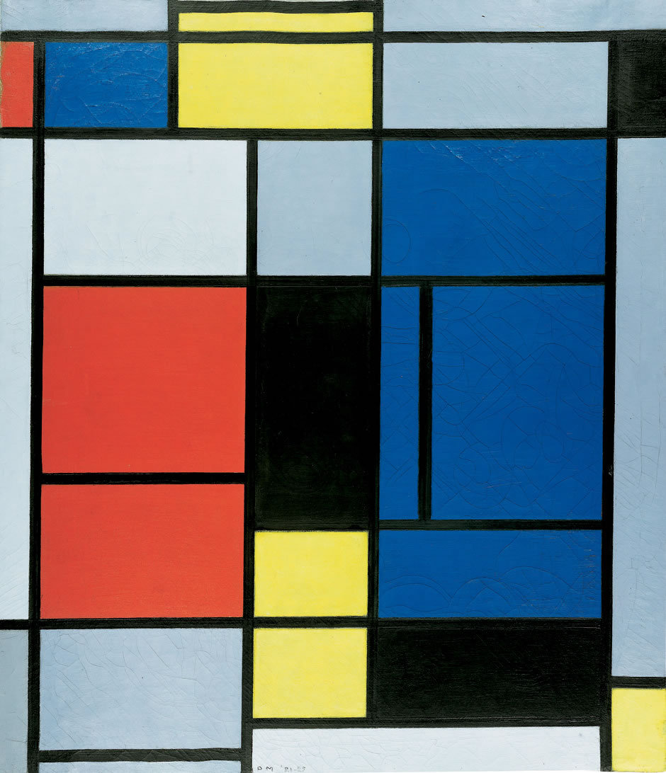 DRAW PAINT PRINT • Piet Mondrian: Picture No. I (1921/25) Oil on...