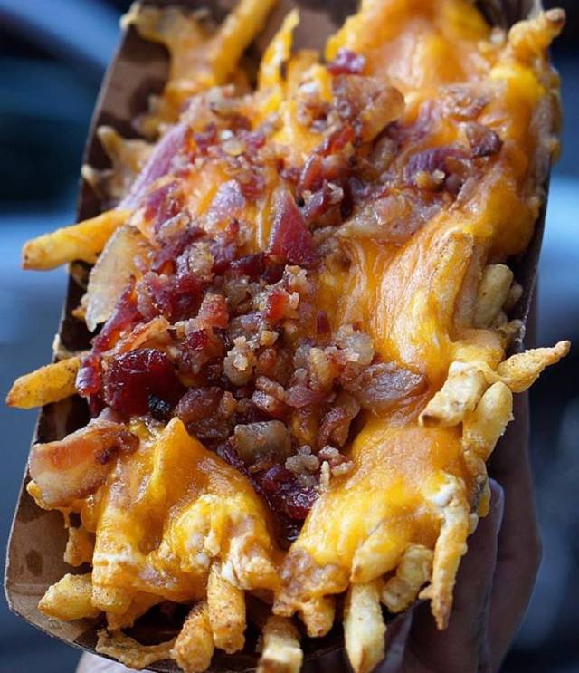 Yummy Foooooood Bacon Cheese Fries