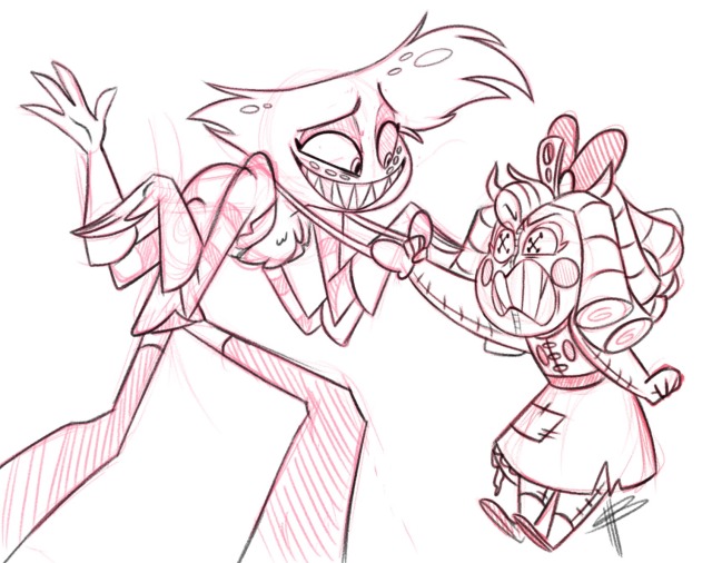 Welcome To My Mindscape — Can we see more of your Hazbin Hotel OC? Her...