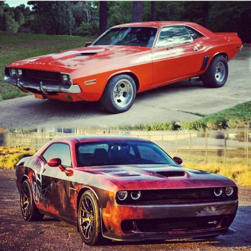 Classic or Modern?!?! #Hellcat Owner @that_hell_gato#mopar...