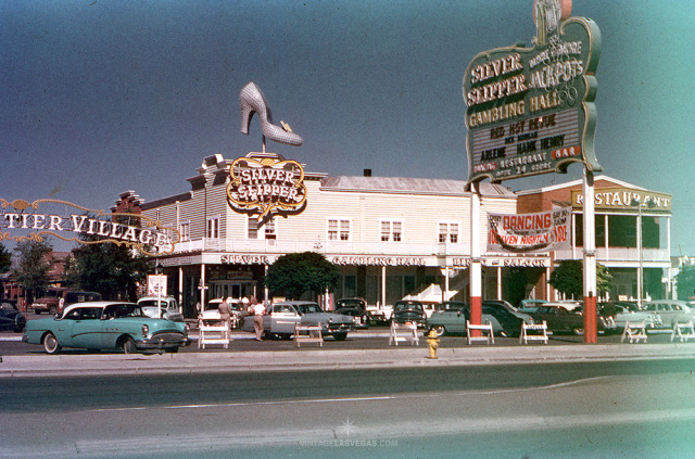 Vintage Las Vegas — Las Vegas Strip, October 1955. Marlene Dietrich at...