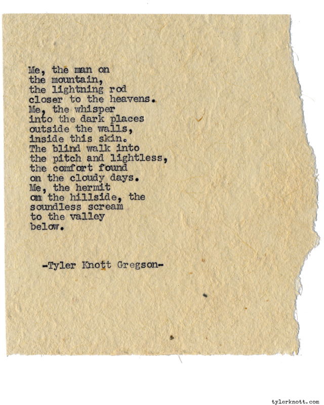 Tyler Knott Gregson — Typewriter Series #1212 by Tyler Knott Gregson...