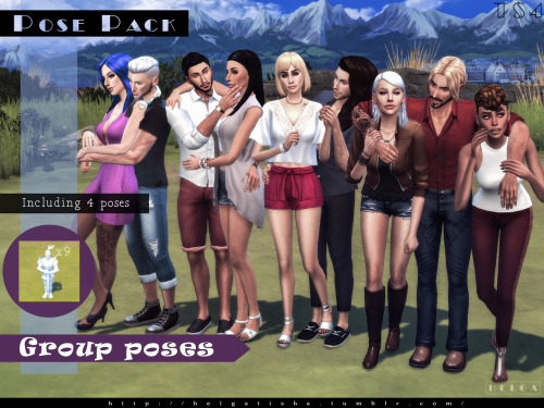 helgatisha:(TS4) Group poses |Pose Pack|Download: simfileshare...