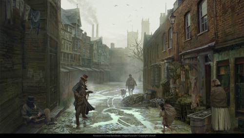 we-are-rogue:Concept art for Assassin’s Creed: Syndicate,...