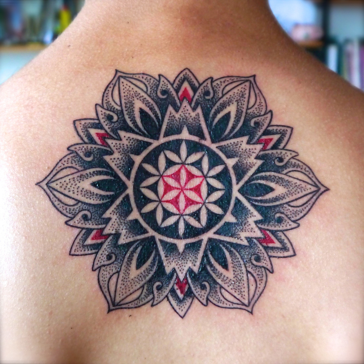 mandala spiral tattoo