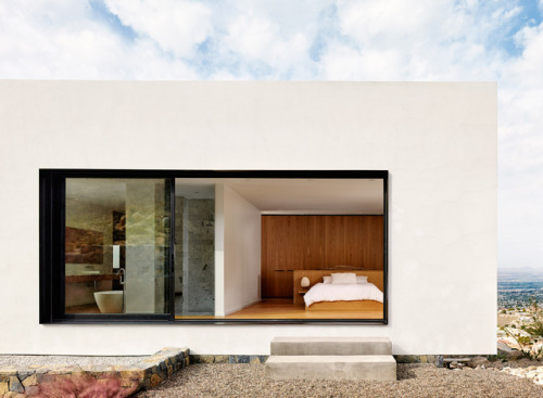 modern architecture modern house modern decor modern Architecture white window house bedroom interior bedroom inspiration bedroom bed el paso Mexico Hazelbaker Rush Franklin Mountain House residence Darci Hazelbaker Dale Rush three-storey home home design home Casey Dunn home exterior exterior