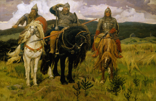 viktor-vasnetsov:Bogatyrs