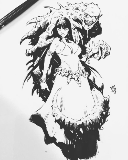 thecollectibles:Ink Sketches byJames Daly