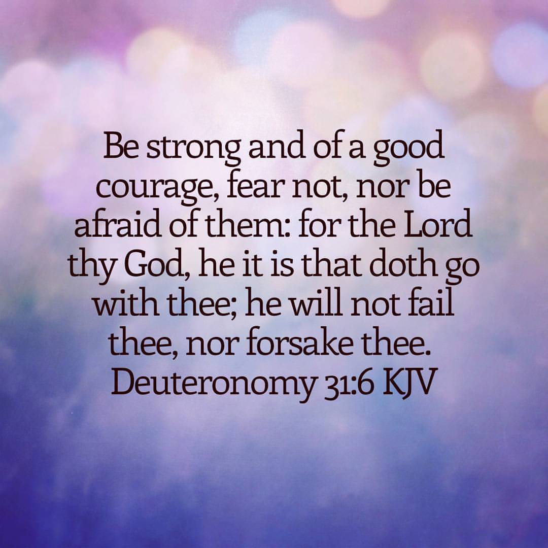 Savage — My verse of the day Deuteronomy 316 KJV