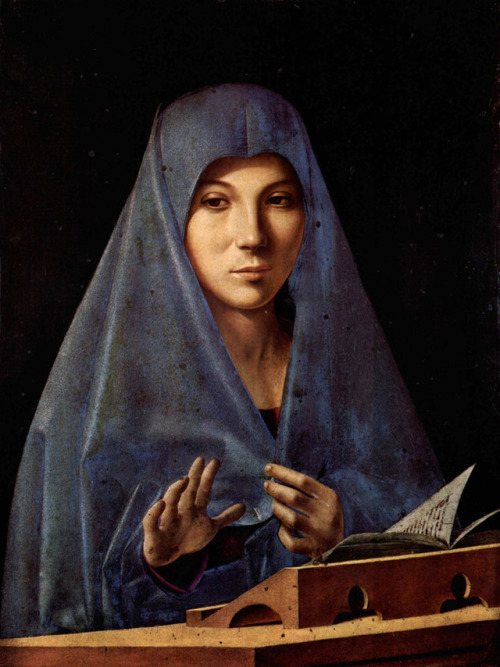 miss-dronio:colin-vian: Antonello da Messina - Maria...