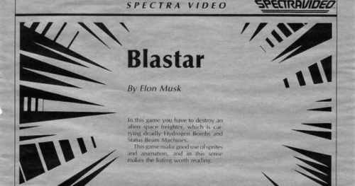 scarligamerluss:Blastar è un videogioco tipico degli anni...