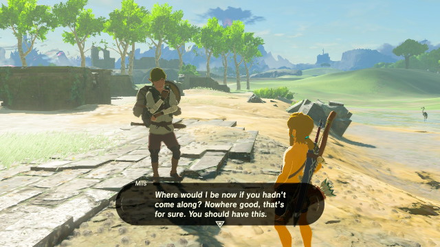 BOTW NPC DIALOGUE (SPOILERS AHEAD) - Treasure hunting siblings Mils ...