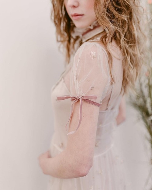 velvet ribbon pink white lace tulle wedding fashion