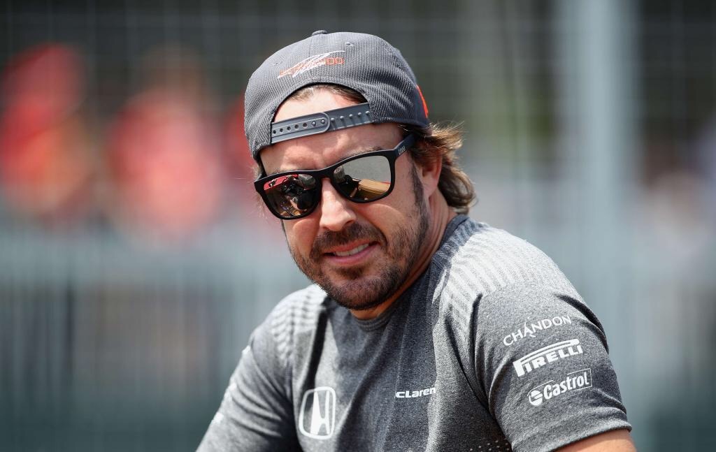Fernando Alonso in silver/black Kimoa sunglasses by Yeah Sunglasses!