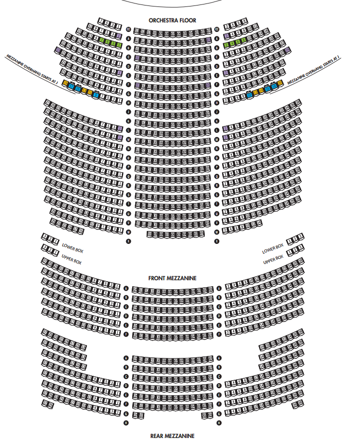 Hamilton Musical Seating Chart