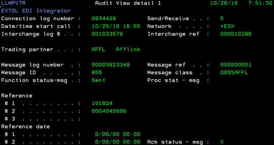 cleo extol integrator edi eei 997 FA audit ack message details