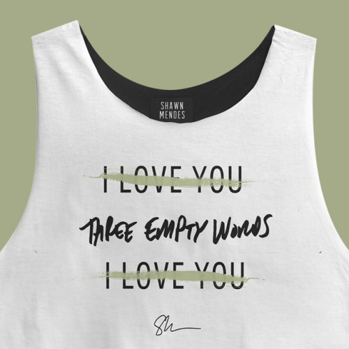 artsymendes:Merch Concept: Three Empty Words Crop TopI had...