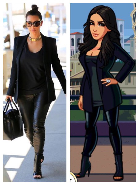 Kim Kardashian: Hollywood Fashion and Game Outfits