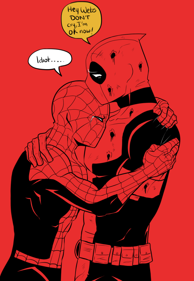 Spideypool Is Life Spiderman And Deadpool Cuddling
