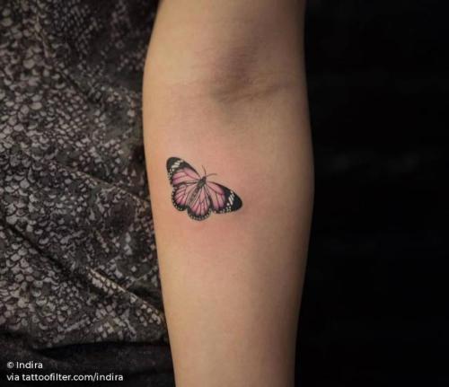 By Indira, done at First Class Tattoo, Manhattan.... indira;insect;small;butterfly;animal;tiny;ifttt;little;inner forearm;illustrative