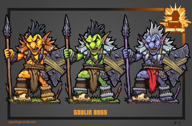 Paper Forge Color Variants For Next Week S Goblin Boss
