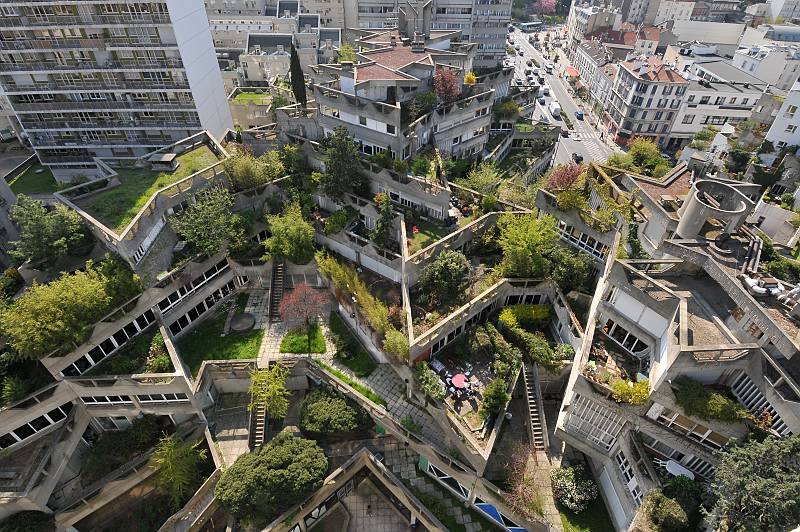 Les Etoiles Ivry-sur-Seine, Paris, France Designed... | Solarpunk Aesthetic