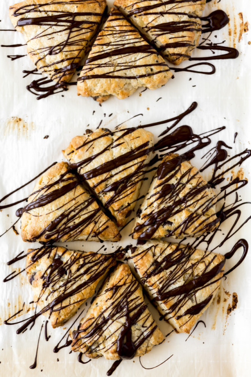 fullcravings:Dark Chocolate Ginger Scones