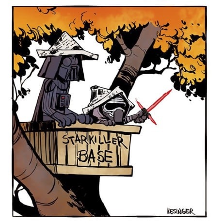 prison-mikes-bandana:More Calvin and Hobbes Star Wars...