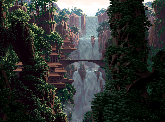 PixelArtus — Jungle Waterfalls (Elvish Falls