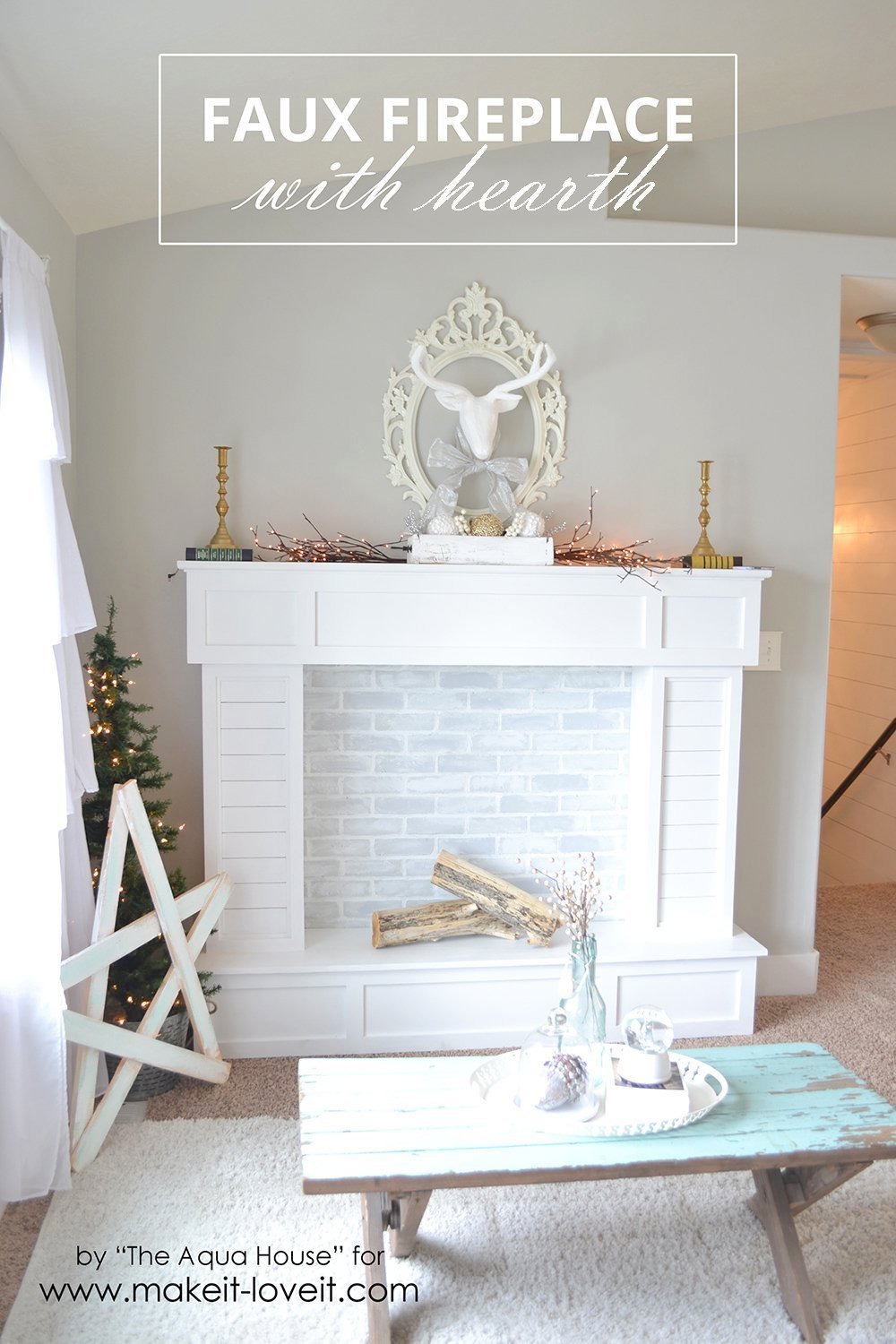 True Blue Me You Diys For Creatives Diy Faux Fireplace