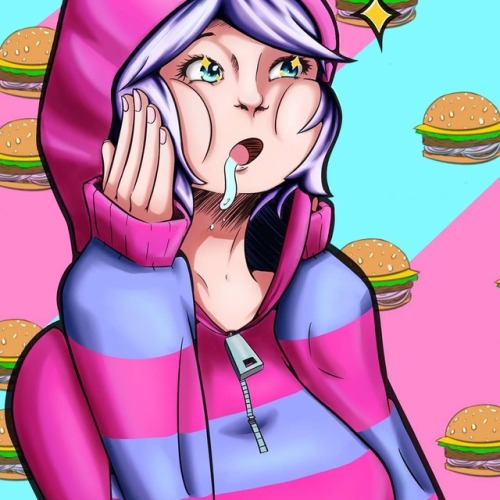 Drew this burger loving dork the other day! Love the way it came...