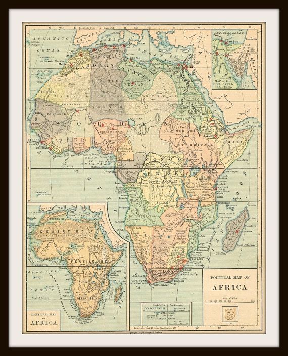 Interesting Maps - map inspiration! — Africa, 1885 #map #africa via ...