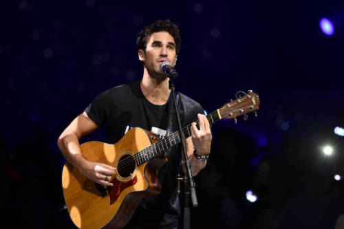 darrencrissource:Darren Criss performs onstage during WE Day...