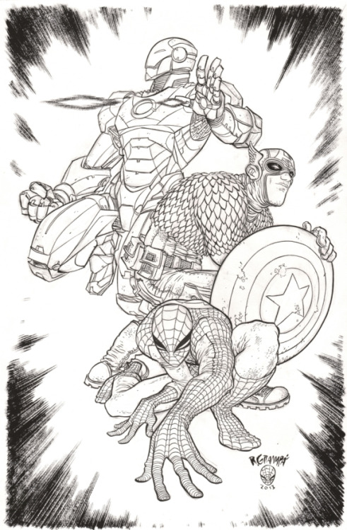 westcoastavengers:Iron Man, Captain America and Spider Man by...