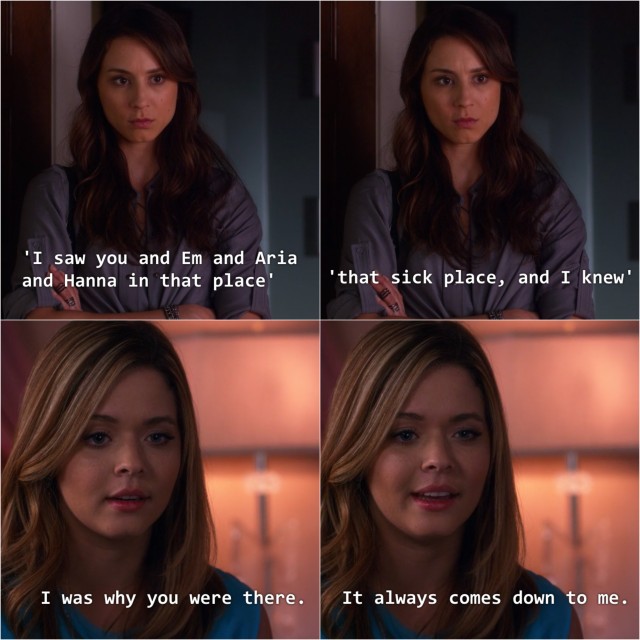 Alison is A.D. — “How was Alison a bad friend?”