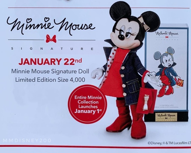 minnie mouse signature doll 2019