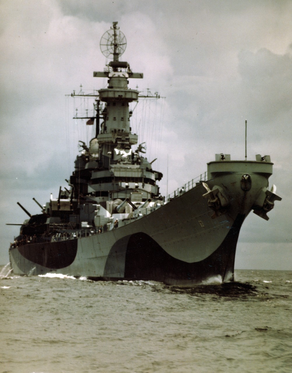 CV-16 - “USS Missouri (BB-63) Photographed While On Her...