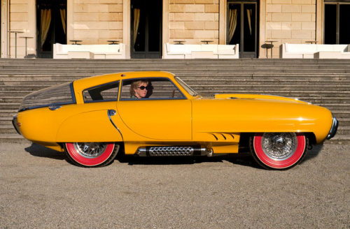 vintageclassiccars:1952 - Pegaso Cupola - hmm, different.