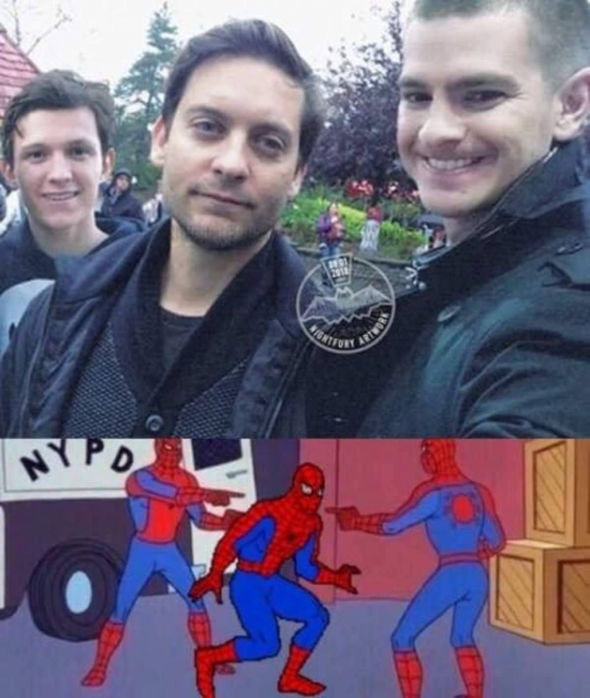 Tobey Maguire on spiderman