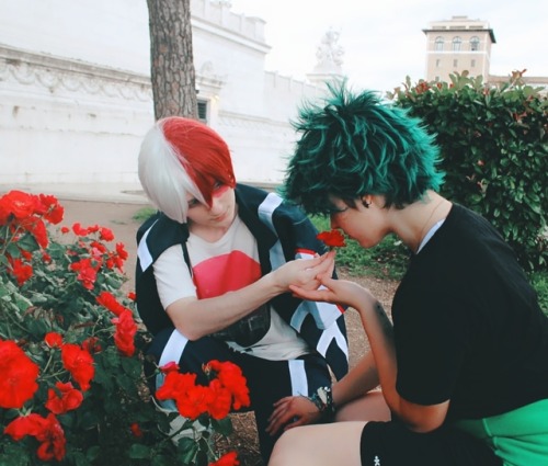 kinnme: Shouto and Izuku visiting Rome Me as...