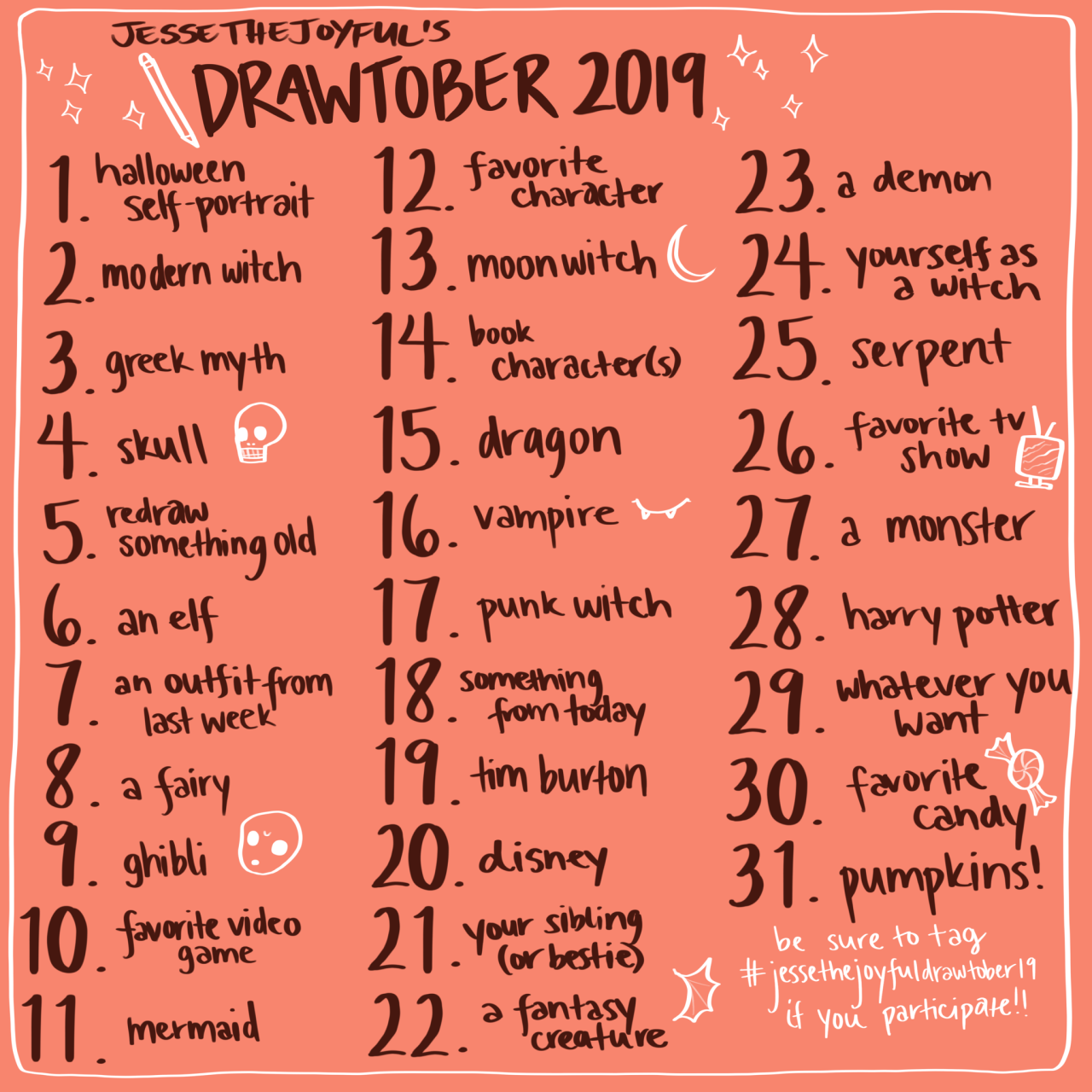 drawloween prompts | Tumblr