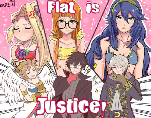 flat chested characters