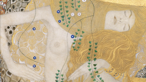 obitum:Gustav Klimt: Water Serpents I detail (1904).