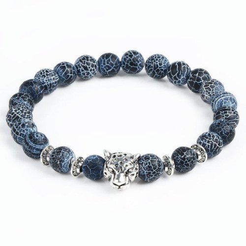 gentclothes:Storm Bead Bracelet with Leopard Charm - Use code...