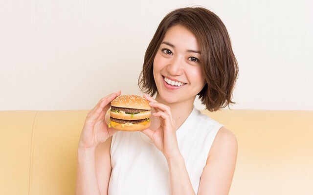 大島優子のハンバーガー