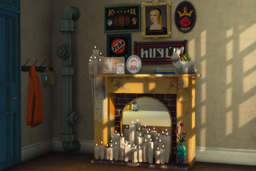 kiwisims4:Romantic Candle FireplaceThis has been a labour of...